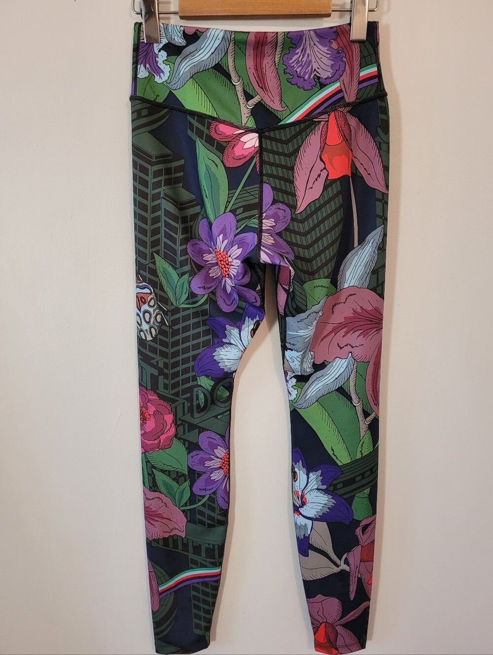 Nike Women's ONE Icon Clash Floral Training Running Legging Yoga Tights Pants S